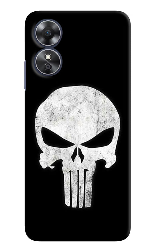 Punisher Skull Oppo A17 Hard Case Back Cover by Casekaro