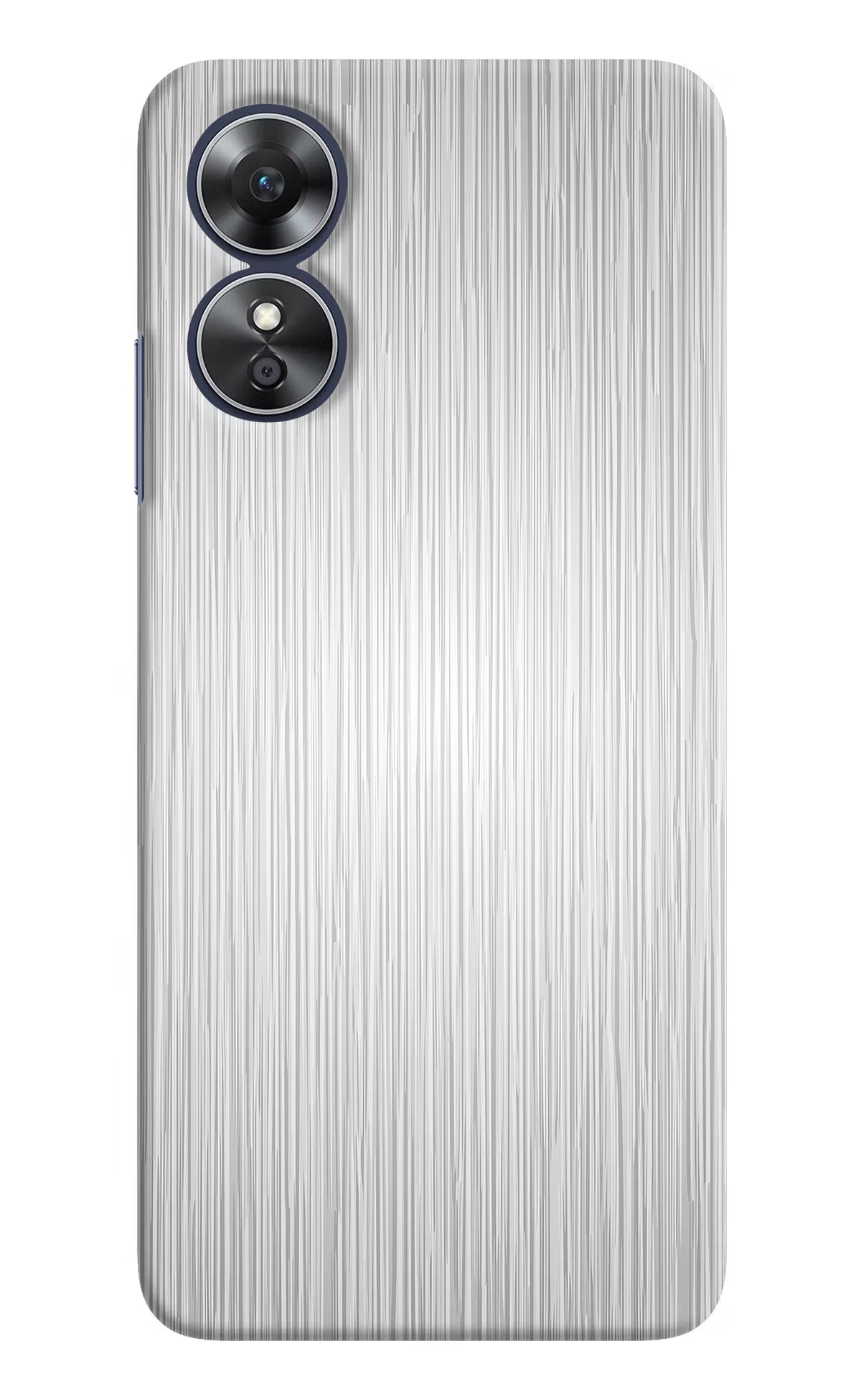 Wooden Grey Texture Oppo A17 Hard Case Back Cover by Casekaro