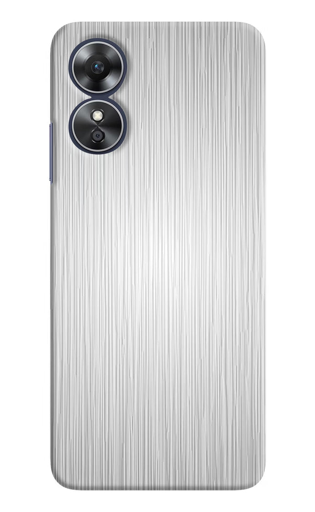 Wooden Grey Texture Oppo A17 Hard Case Back Cover by Casekaro