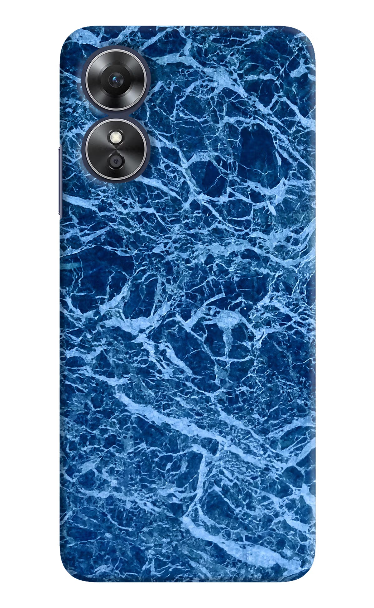 Blue Marble Oppo A17 Hard Case Back Cover by Casekaro