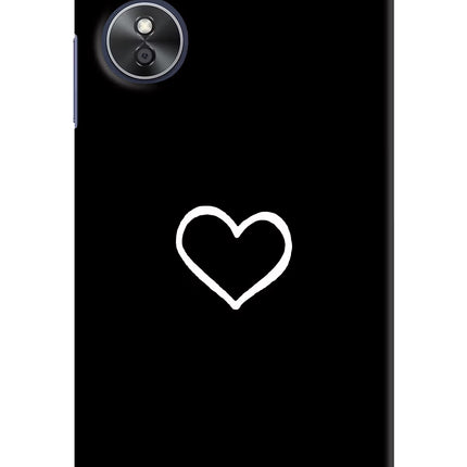 Heart Oppo A17 Hard Case Back Cover by Casekaro