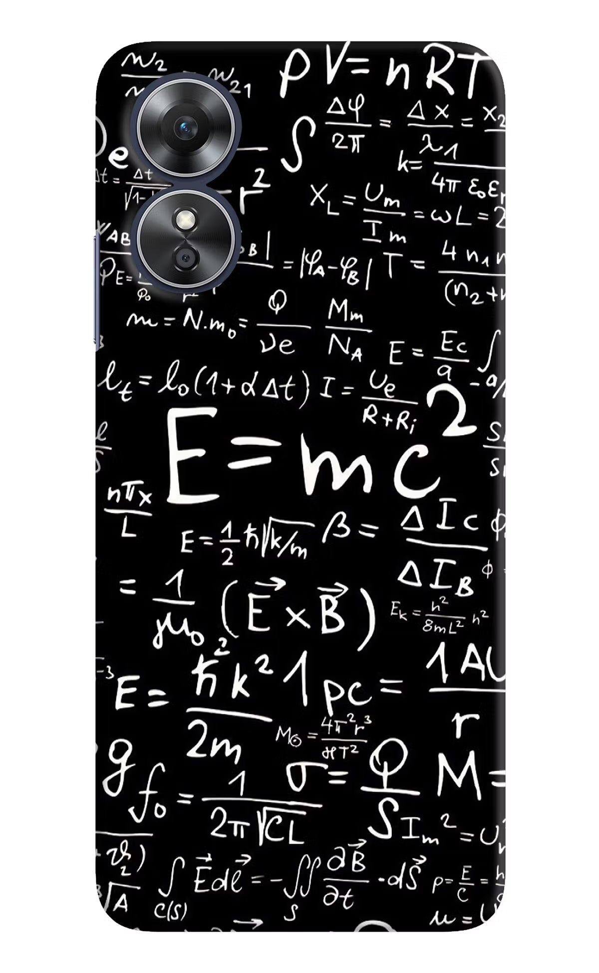 Physics Formula Oppo A17 Hard Case Back Cover by Casekaro