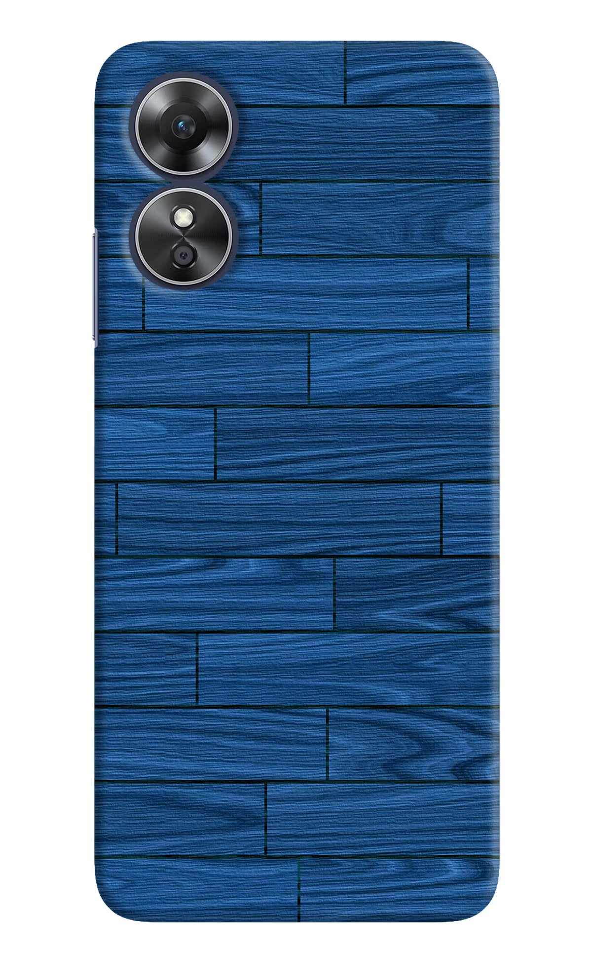 Wooden Texture Oppo A17 Hard Case Back Cover by Casekaro