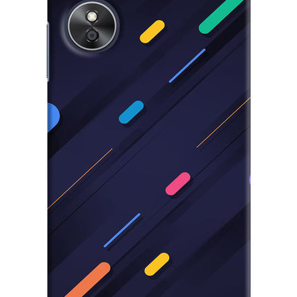 Abstract Design Oppo A17 Hard Case Back Cover by Casekaro