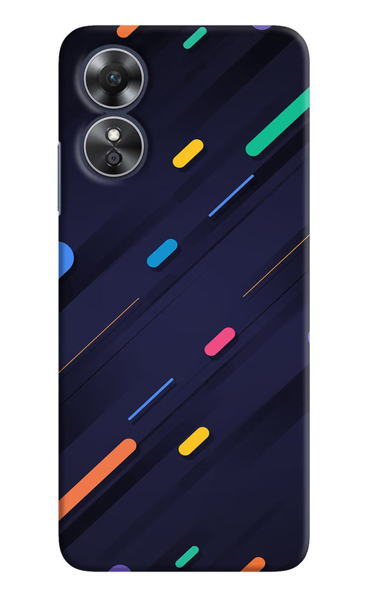 Abstract Design Oppo A17 Hard Case Back Cover by Casekaro