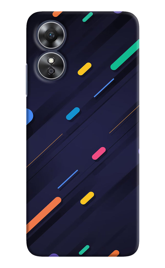 Abstract Design Oppo A17 Hard Case Back Cover by Casekaro