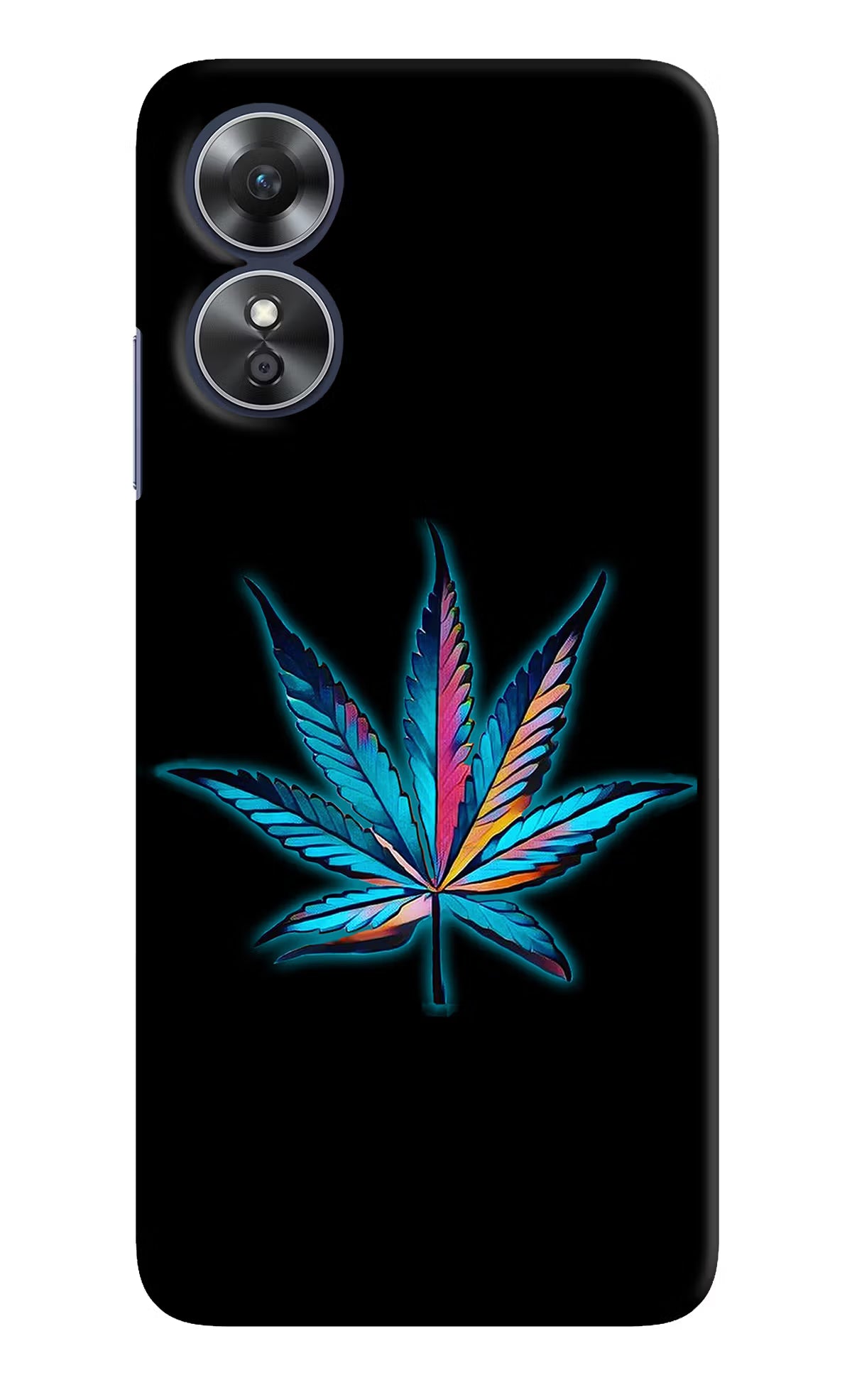 Weed Oppo A17 Hard Case Back Cover by Casekaro