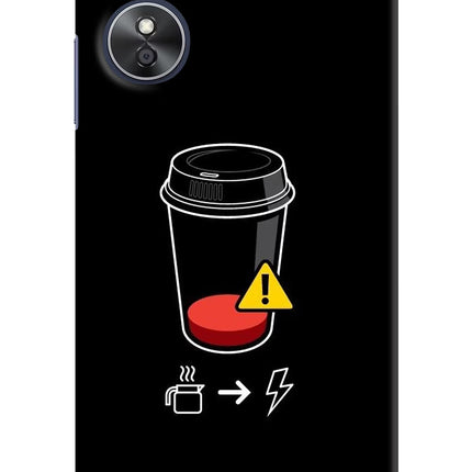 Coffee Oppo A17 Hard Case Back Cover by Casekaro