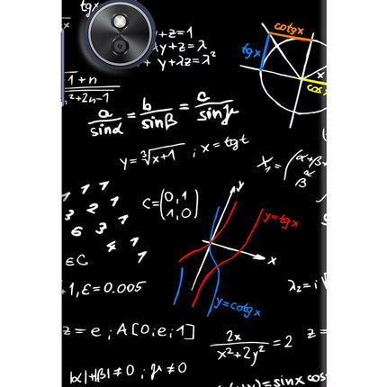 Mathematics Formula Oppo A17 Hard Case Back Cover by Casekaro