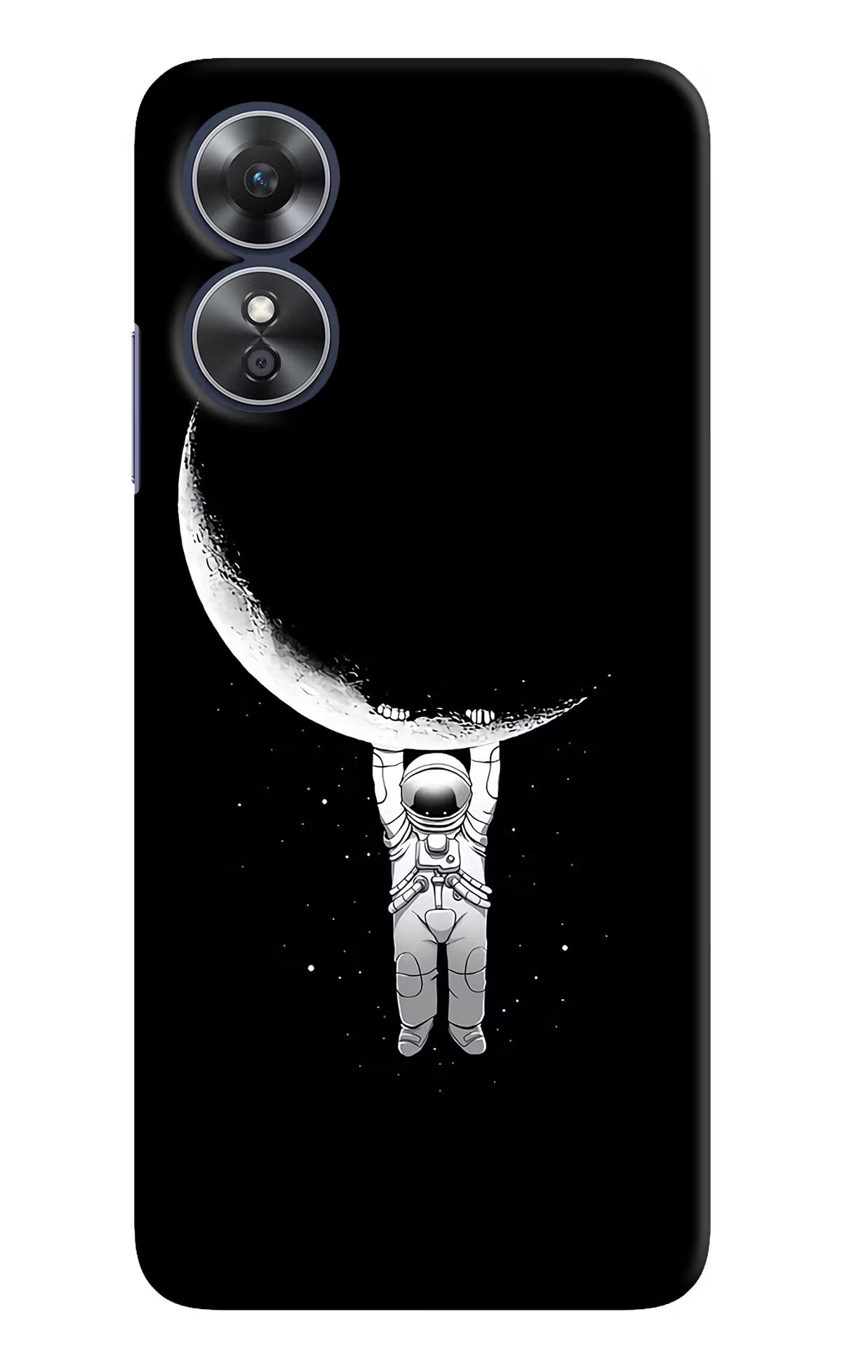 Moon Space Oppo A17 Hard Case Back Cover by Casekaro