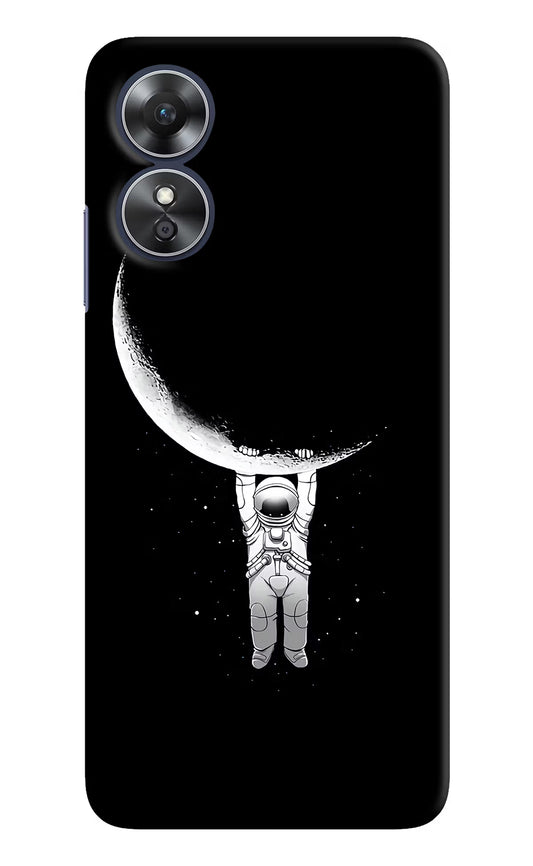 Moon Space Oppo A17 Hard Case Back Cover by Casekaro