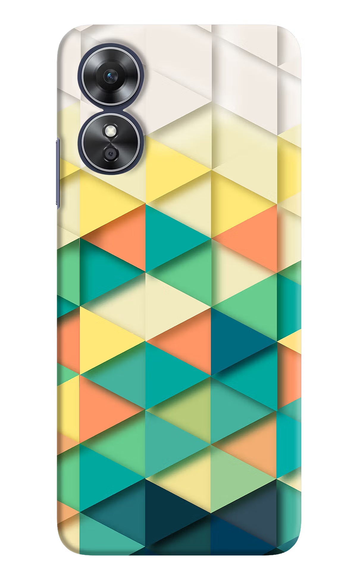 Abstract Oppo A17 Hard Case Back Cover by Casekaro