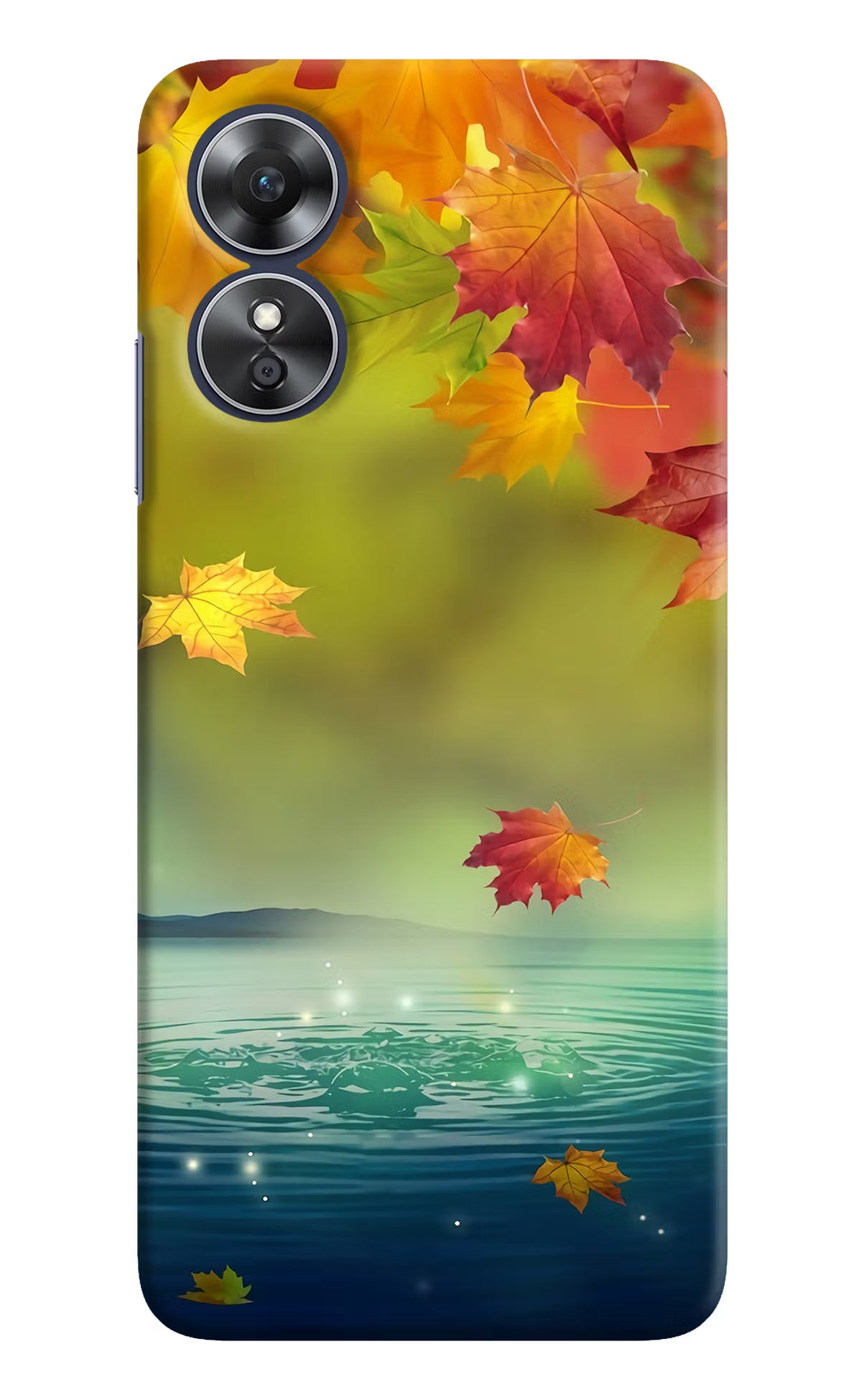 Flowers Oppo A17 Hard Case Back Cover by Casekaro