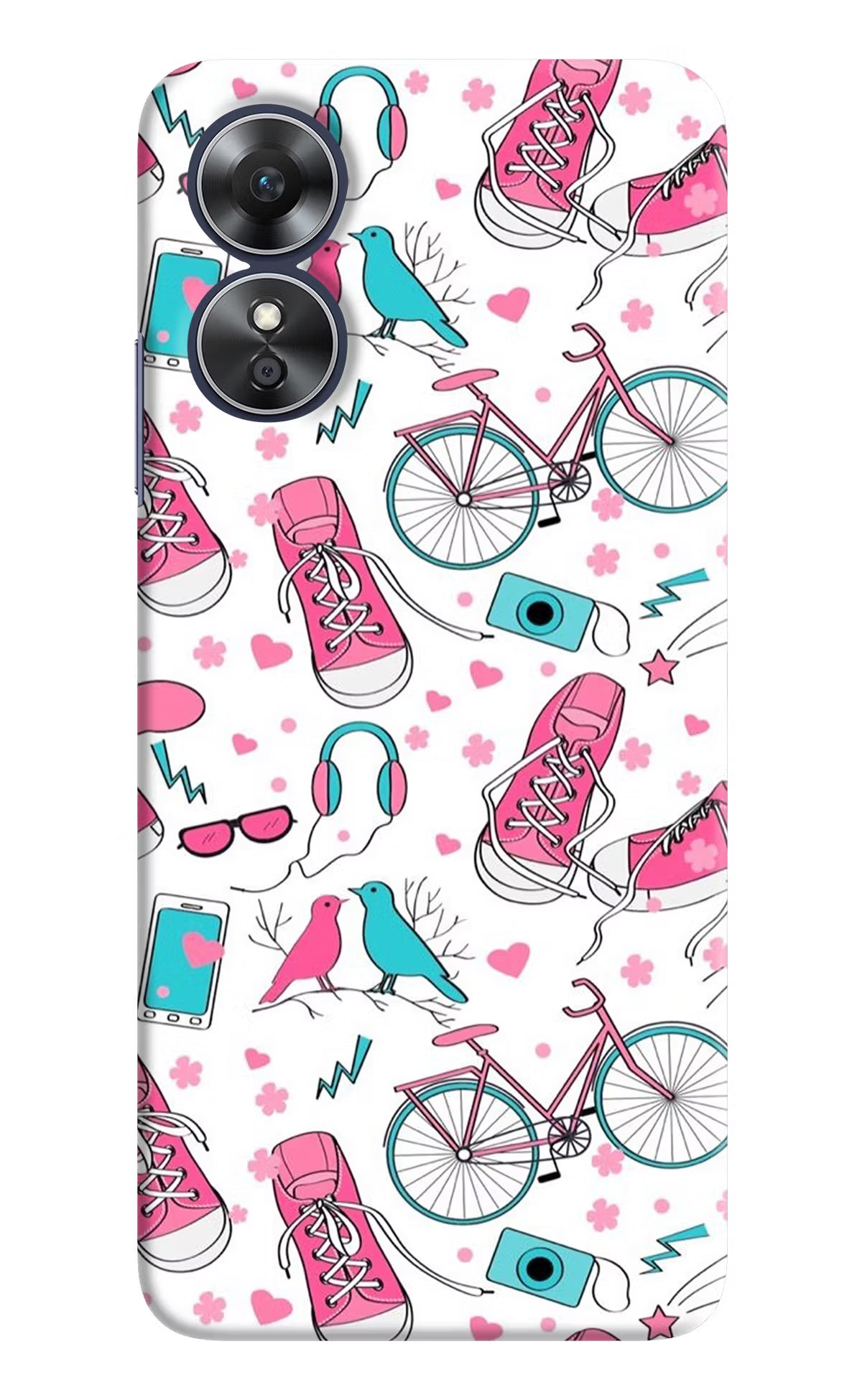 Artwork Oppo A17 Hard Case Back Cover by Casekaro