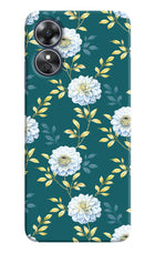 Flowers Oppo A17 Hard Case Back Cover by Casekaro