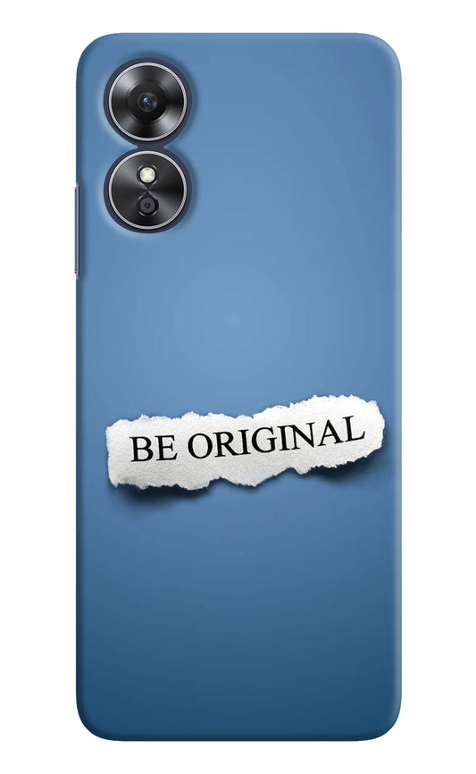 Be Original Oppo A17 Hard Case Back Cover by Casekaro