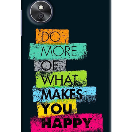 Do More Of What Makes You Happy Oppo A17 Hard Case Back Cover by Casekaro
