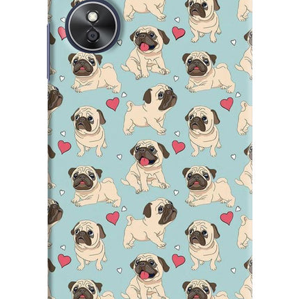 Pug Dog Oppo A17 Hard Case Back Cover by Casekaro