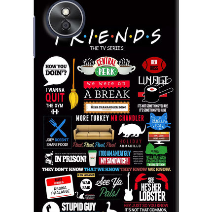 FRIENDS Oppo A17 Hard Case Back Cover by Casekaro