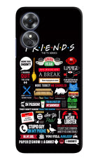 FRIENDS Oppo A17 Hard Case Back Cover by Casekaro