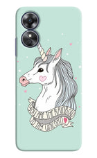 Unicorn Wallpaper Oppo A17 Hard Case Back Cover by Casekaro