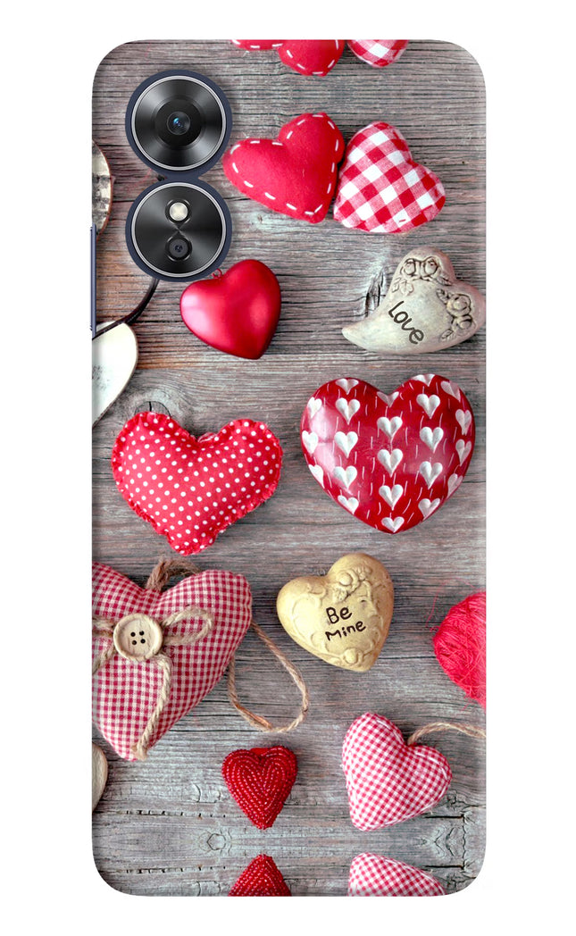 Love Wallpaper Oppo A17 Hard Case Back Cover by Casekaro