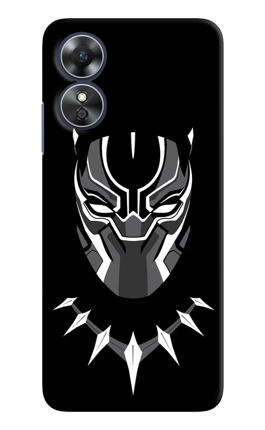 Black Panther Oppo A17 Hard Case Back Cover by Casekaro