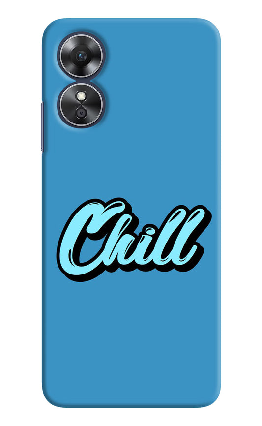 Chill Oppo A17 Hard Case Back Cover by Casekaro