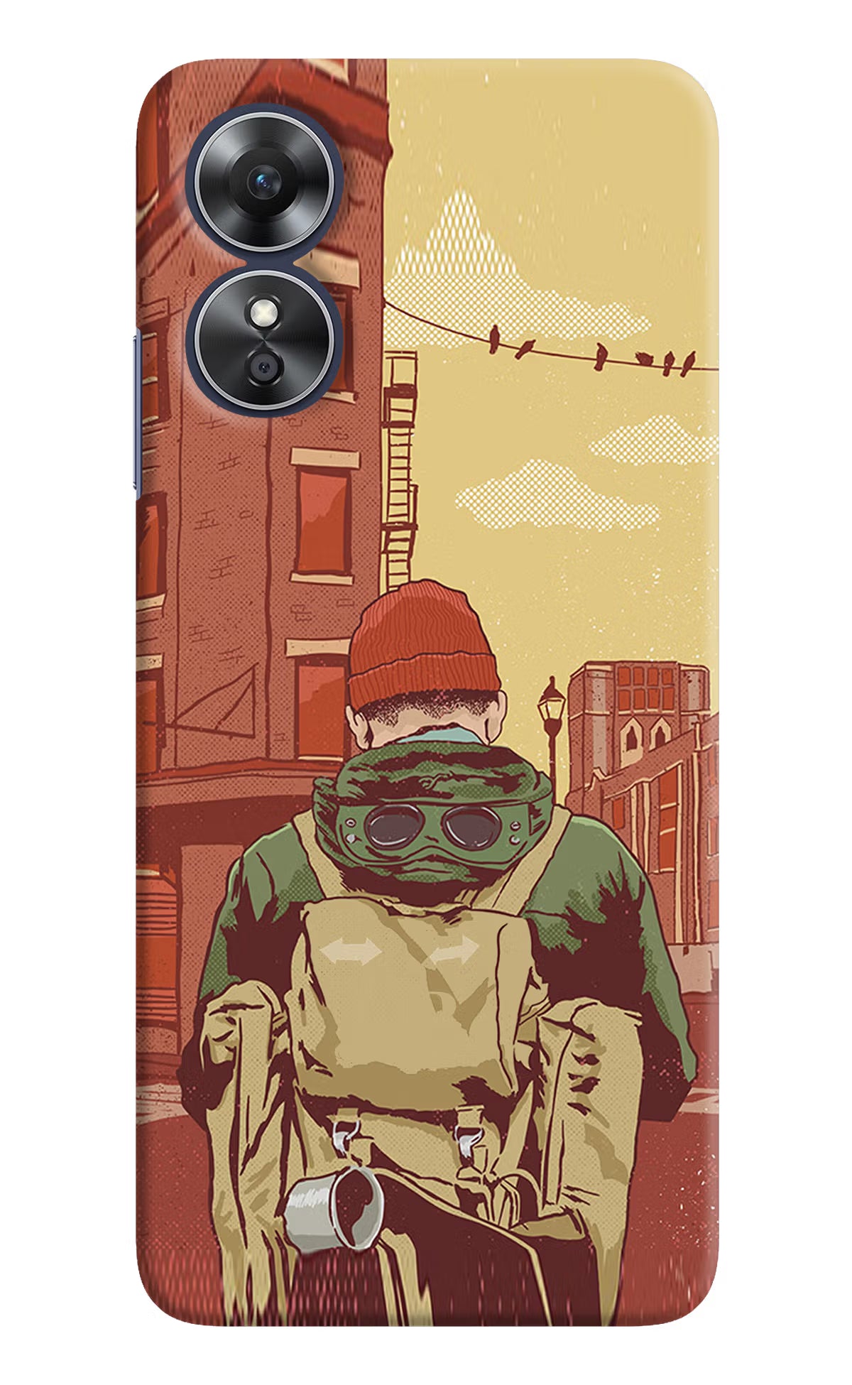 Adventurous Oppo A17 Hard Case Back Cover by Casekaro
