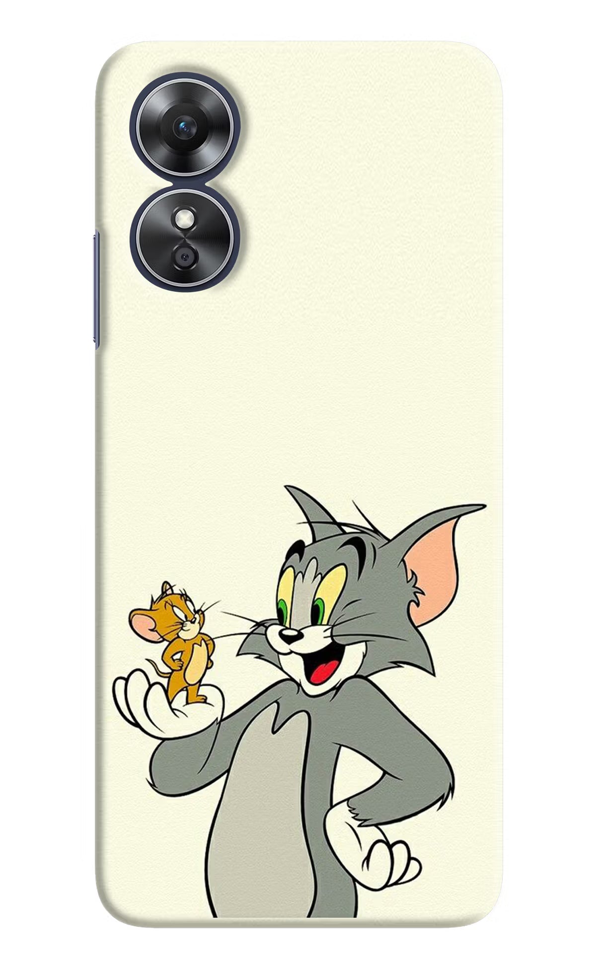 Tom & Jerry Oppo A17 Hard Case Back Cover by Casekaro