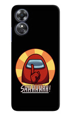 Among Us Shhh! Oppo A17 Hard Case Back Cover by Casekaro