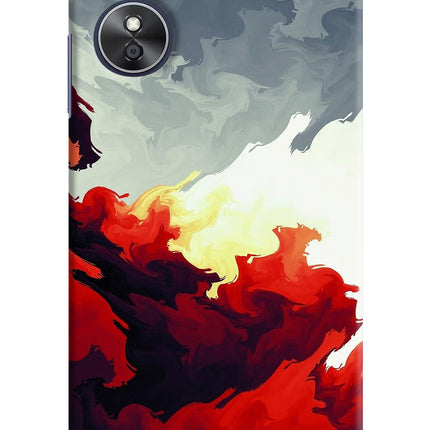 Fire Cloud Oppo A17 Hard Case Back Cover by Casekaro