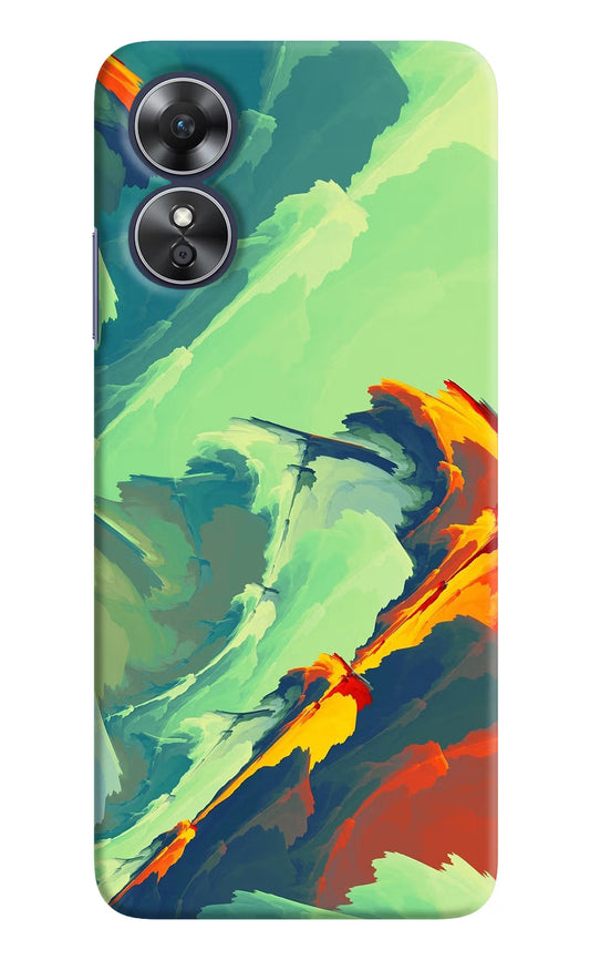 Paint Art Oppo A17 Hard Case Back Cover by Casekaro