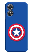 Shield Oppo A17 Hard Case Back Cover by Casekaro