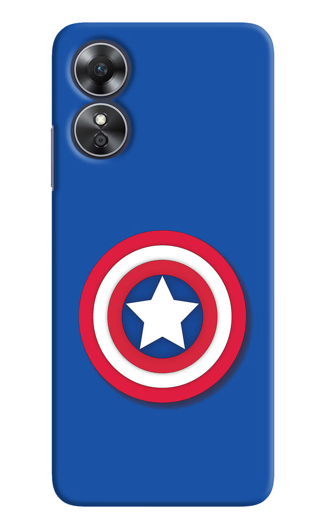Shield Oppo A17 Hard Case Back Cover by Casekaro