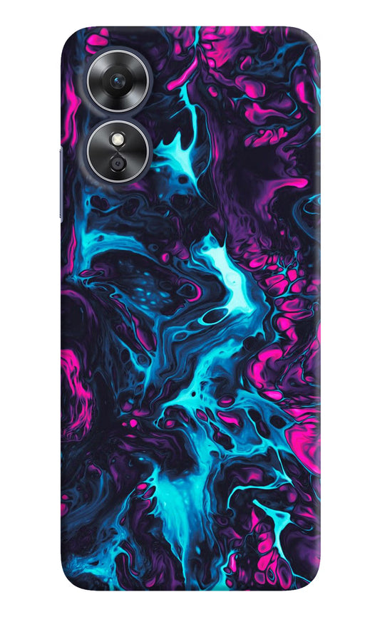 Abstract Oppo A17 Hard Case Back Cover by Casekaro