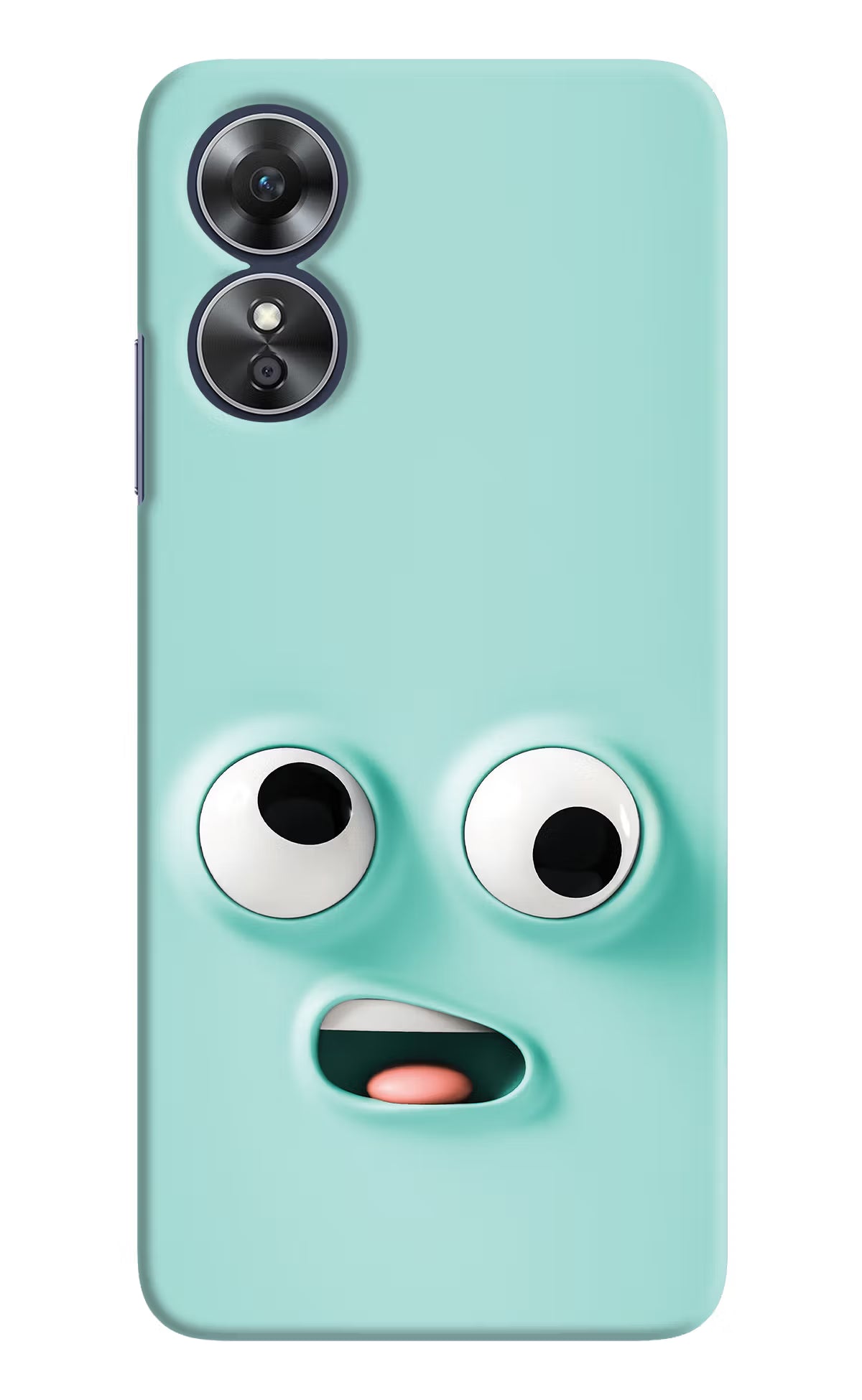 Funny Cartoon Oppo A17 Hard Case Back Cover by Casekaro