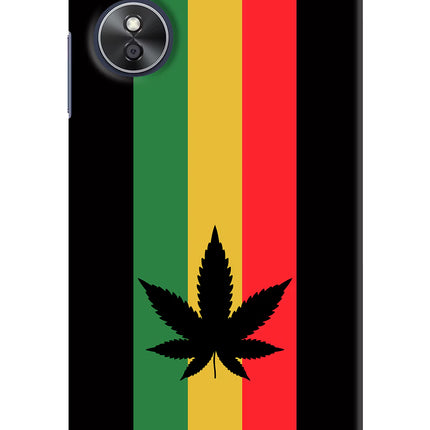 Weed Flag Oppo A17 Hard Case Back Cover by Casekaro