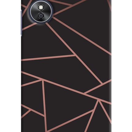 Geometric Pattern Oppo A17 Hard Case Back Cover by Casekaro