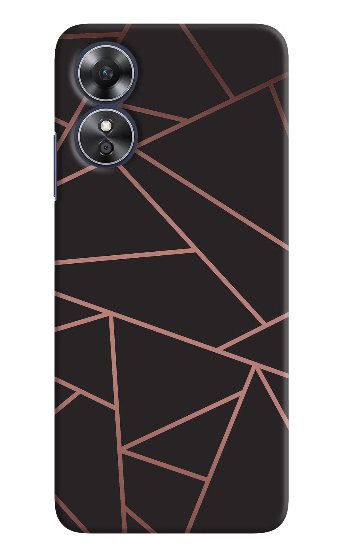 Geometric Pattern Oppo A17 Hard Case Back Cover by Casekaro