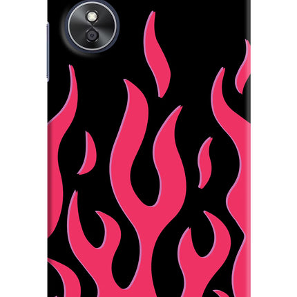 Fire Flames Oppo A17 Hard Case Back Cover by Casekaro