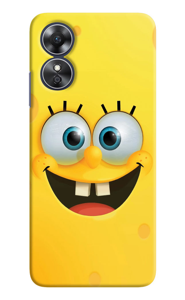 Sponge 1 Oppo A17 Hard Case Back Cover by Casekaro