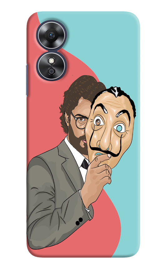 Professor Oppo A17 Hard Case Back Cover by Casekaro