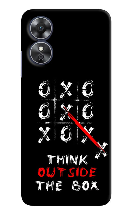 Think out of the BOX Oppo A17 Hard Case Back Cover by Casekaro