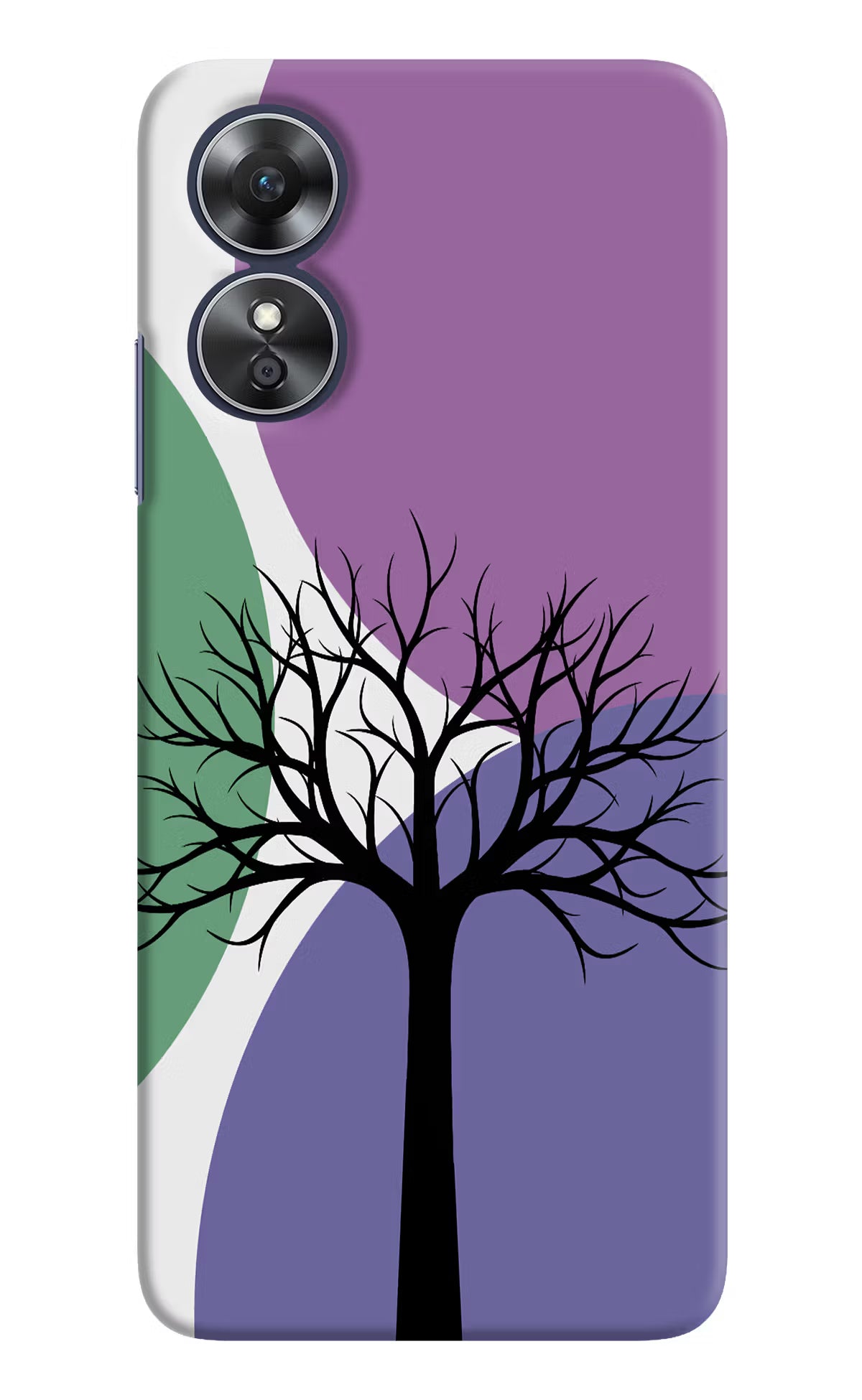 Tree Art Oppo A17 Hard Case Back Cover by Casekaro