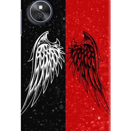 Wings Oppo A17 Hard Case Back Cover by Casekaro