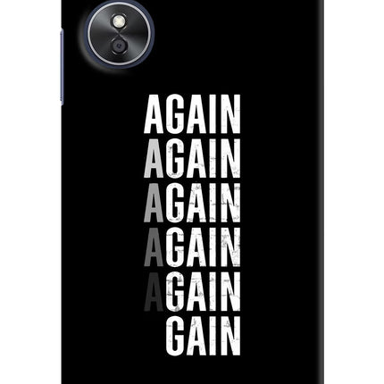 Again Again Gain Oppo A17 Hard Case Back Cover by Casekaro