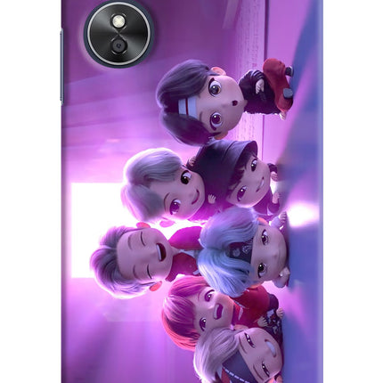 BTS Chibi Oppo A17 Hard Case Back Cover by Casekaro