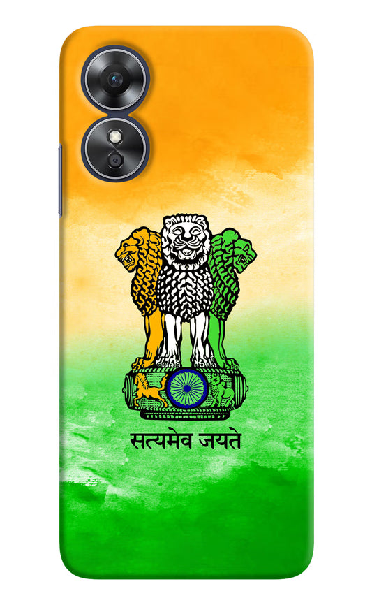 Satyamev Jayate Flag Oppo A17 Hard Case Back Cover by Casekaro