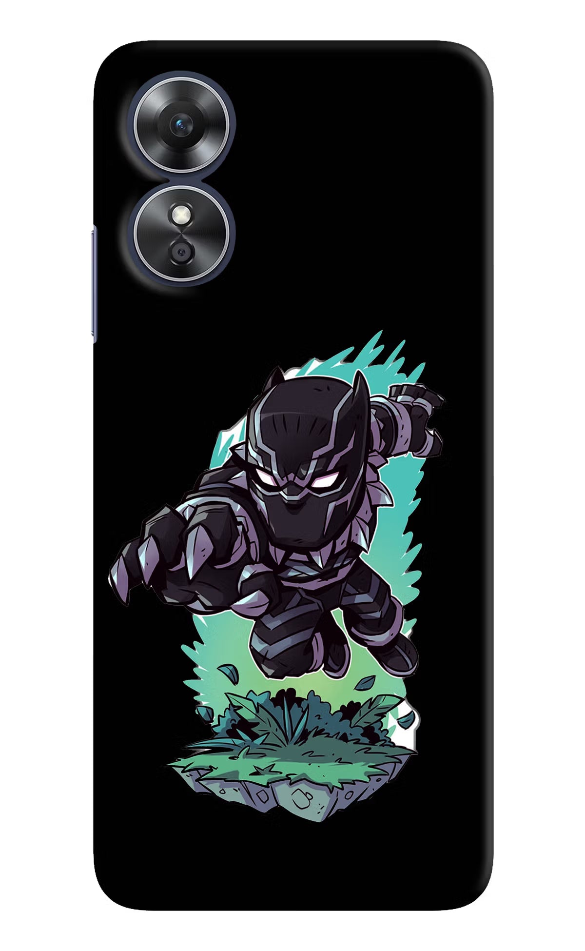 Black Panther Oppo A17 Hard Case Back Cover by Casekaro